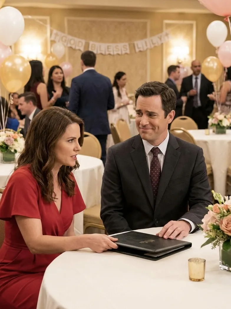 At our daughter’s baptism party, my husband quietly pushed the $4,500 bill toward me and whispered, “Can you pay it with your card?” – What I discovered three days later left me speechless
