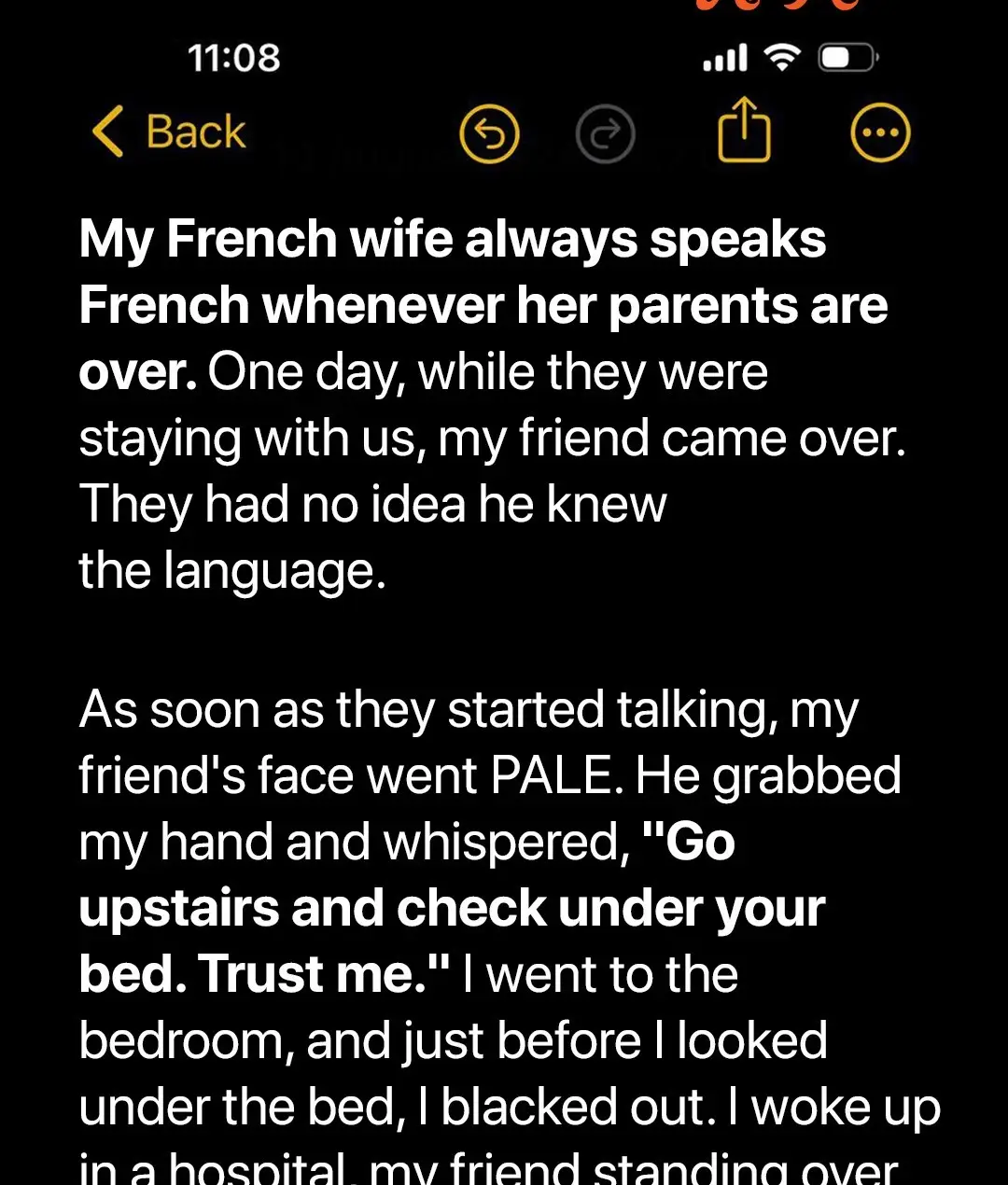 I Asked My Friend to Come over & His Ability to Speak French Revealed a Startling Family Drama
