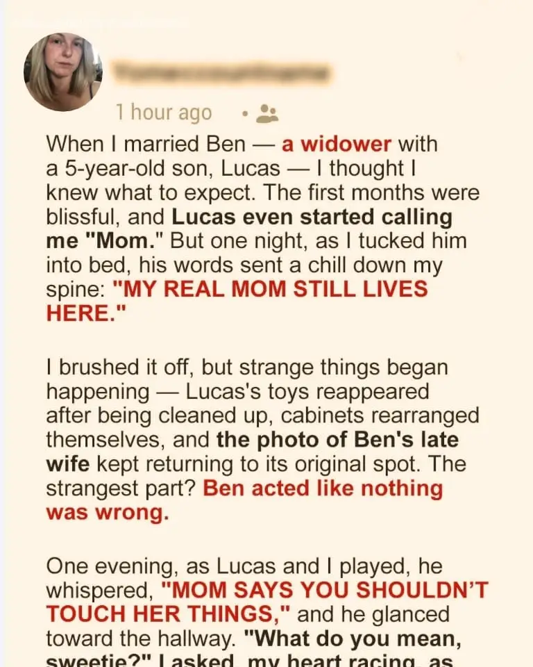 I Married a Widower with a Young Son – One Day, the Boy Told Me His Real Mom Still Lives in Our House