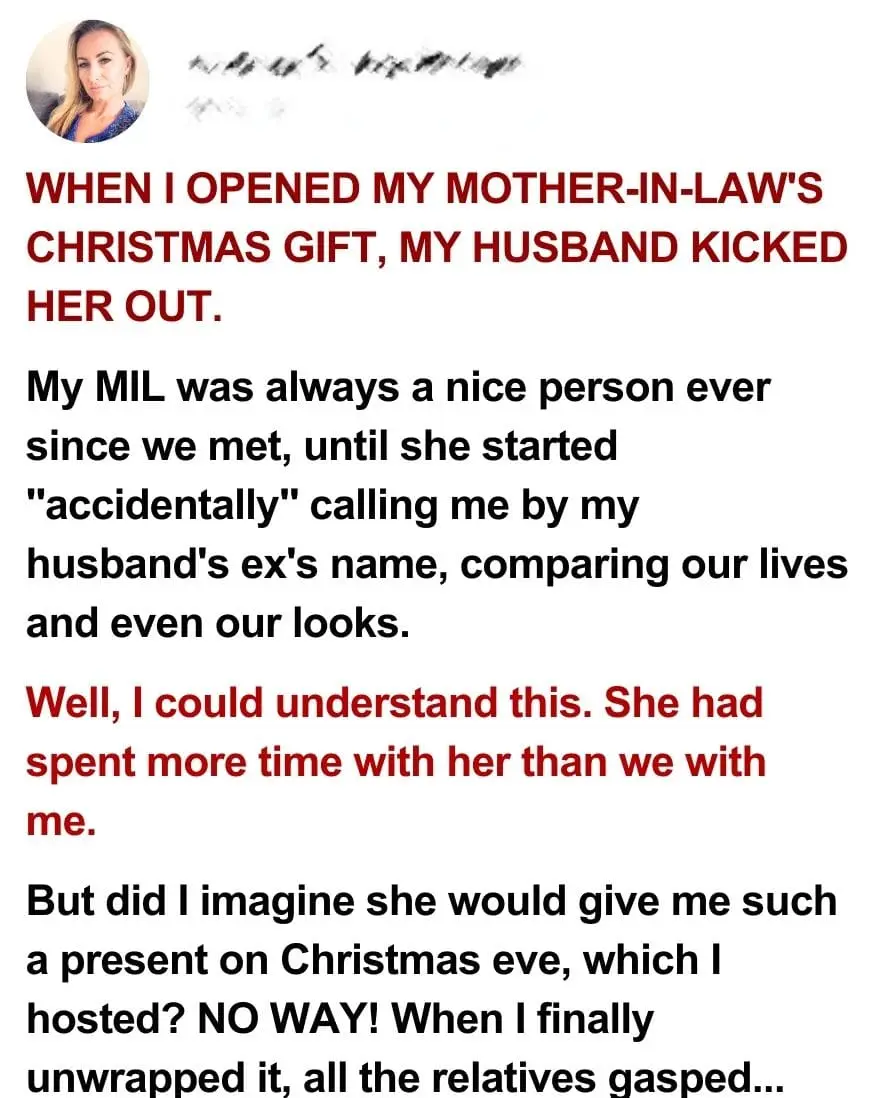 I Opened My Mother-in-Law’s Christmas Gift & My Husband Kicked Her Out Because of It