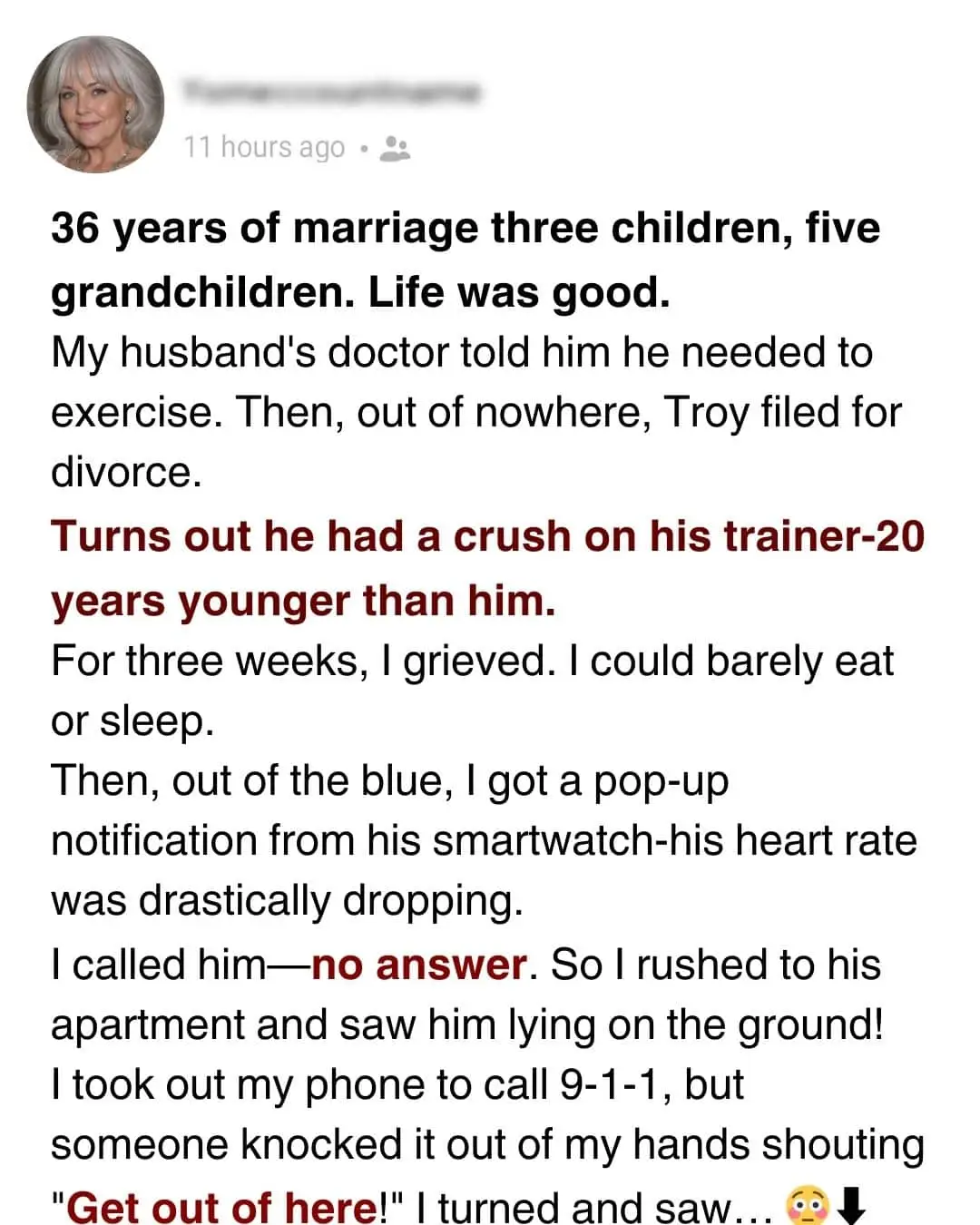 My Husband Left Me for His Mistress After 36 Years — But a Pop-up Message from His Smartwatch Turned the Tables