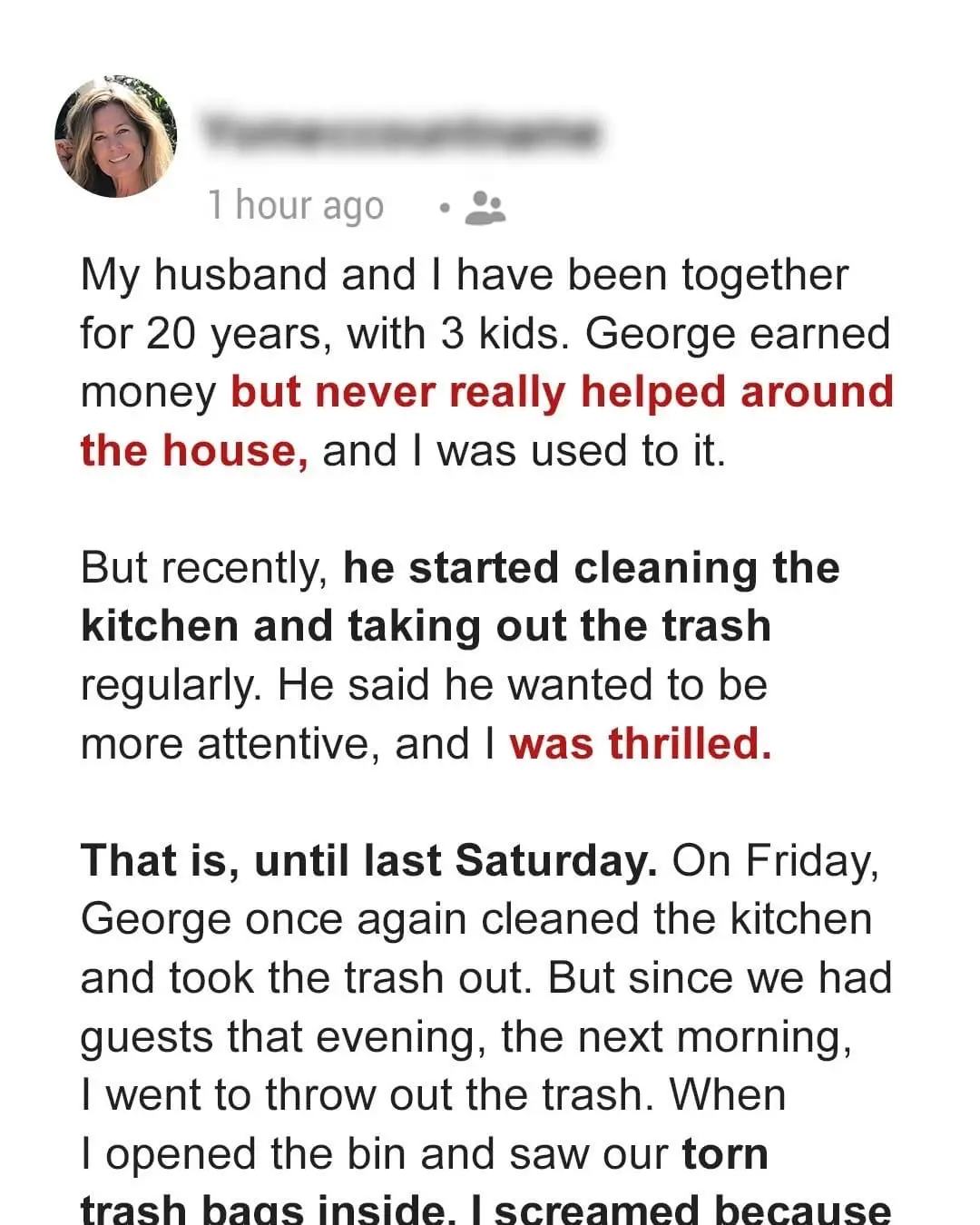 My Husband Suddenly Started Cleaning the Kitchen & Taking Out the Trash – When I Discovered Why, I Got Revenge