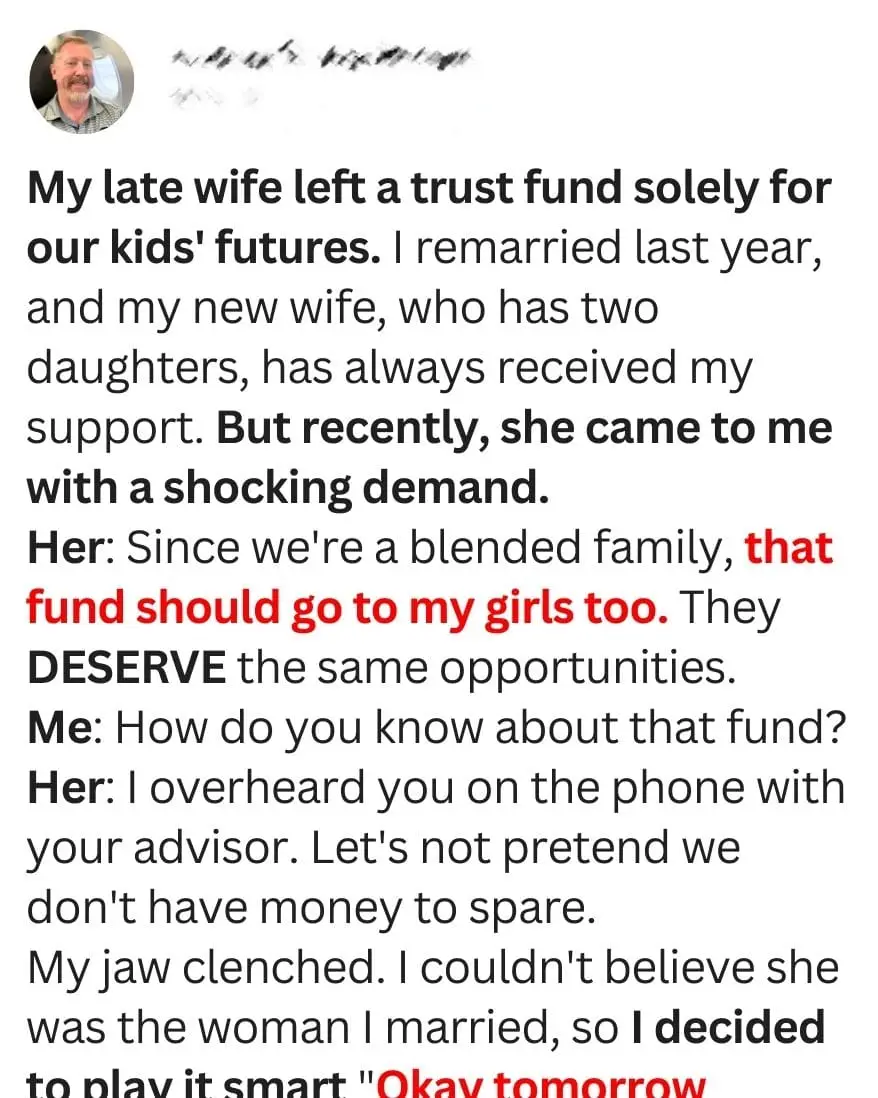 My New Wife Demanded I Use My Late Wife’s Money Left for Our Kids on Her Daughters — My Lesson Was Strict
