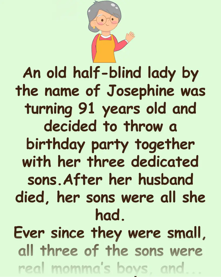 The three sons compete over their mothers Birthday Gift