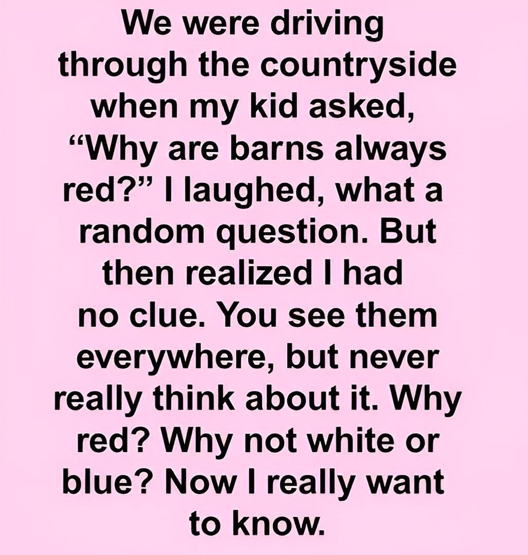 What’s the reason barns are traditionally painted red?