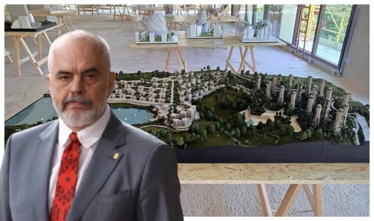 Marrëzia nuk njeh fund/ Rama ‘ngul’ 17 kulla 30 katëshe në liqenin e Farkës