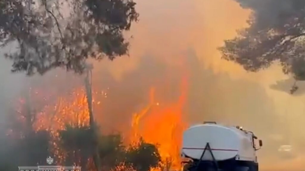 Zjarri në Senicë, digjen disa banesa të fshatit, flakët nuk kursejnë as Kishën e Shën Dhimitrit