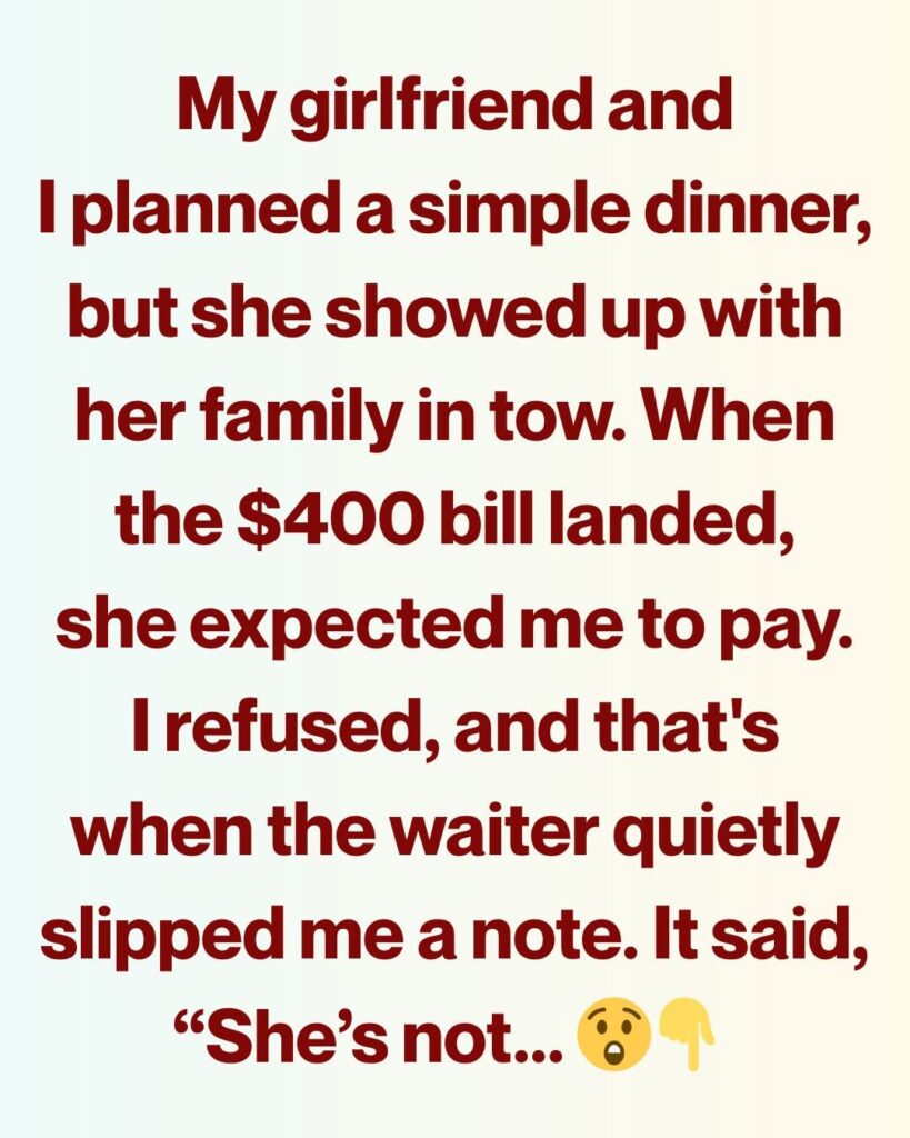 I Met My Girlfriend’s Family for the First Time—Then the $400 Bill Exposed Everything