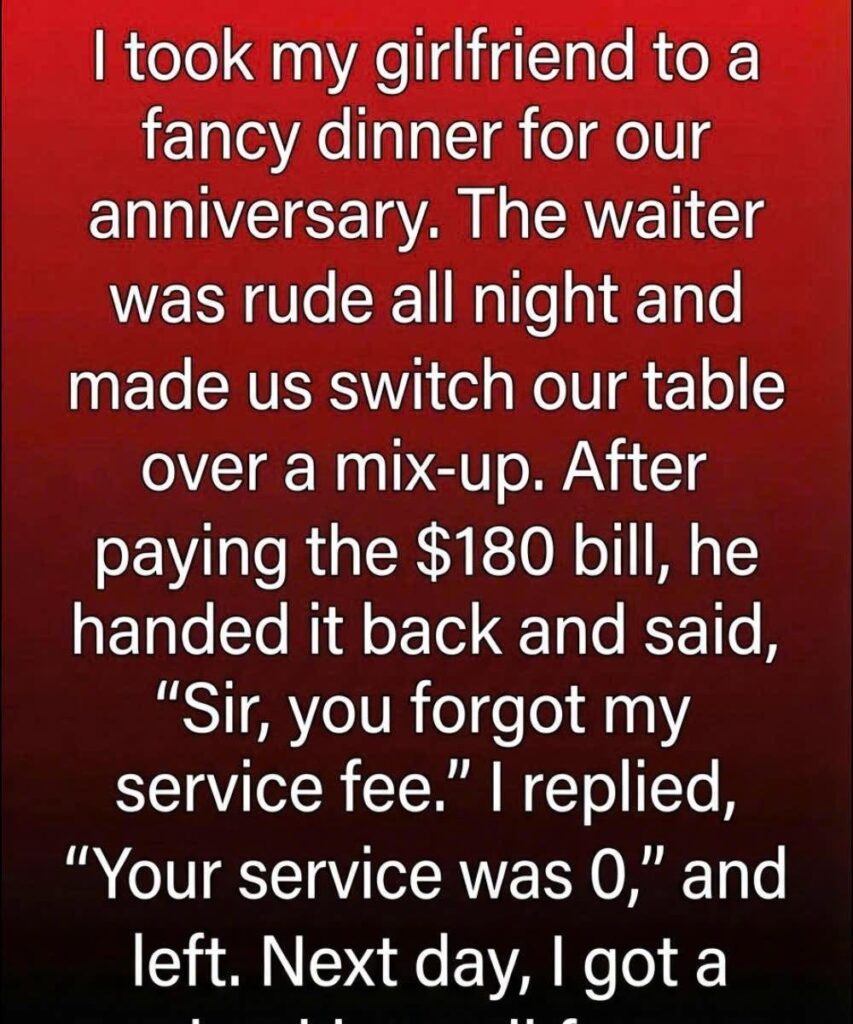 A Celebration Dinner That Ended With an Unexpected Lesson
